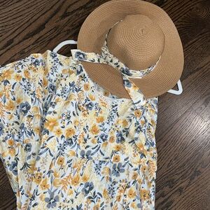Floral Maxi and hat - MOMMY AND ME SET!!